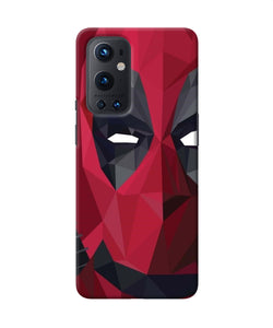 Abstract deadpool half mask Oneplus 9 Pro Back Cover