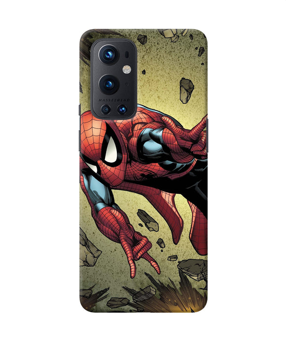 Spiderman on sky Oneplus 9 Pro Back Cover