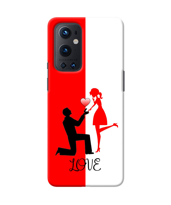 Love propose red and white Oneplus 9 Pro Back Cover