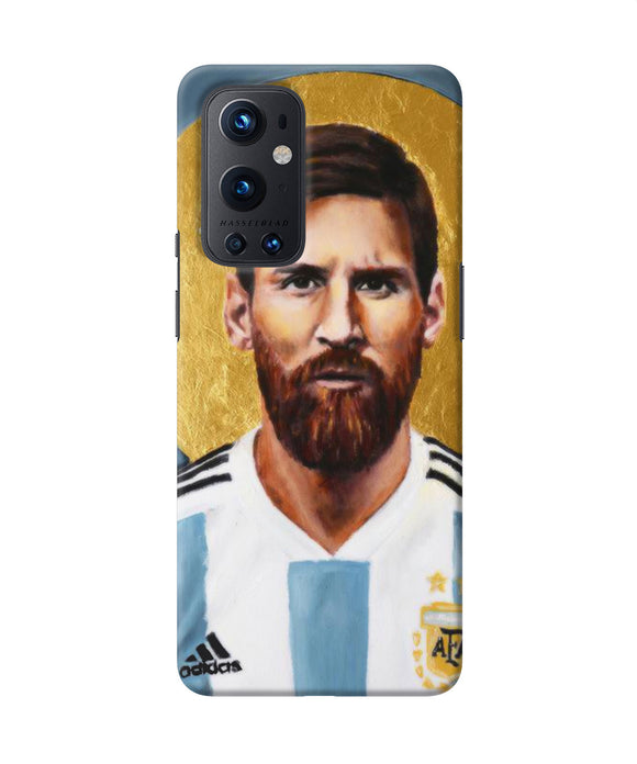 Messi face Oneplus 9 Pro Back Cover