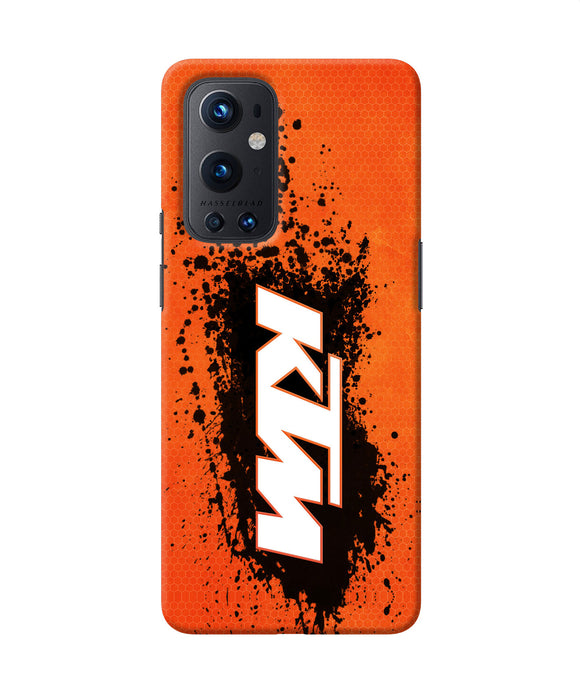 KTM black spray Oneplus 9 Pro Back Cover