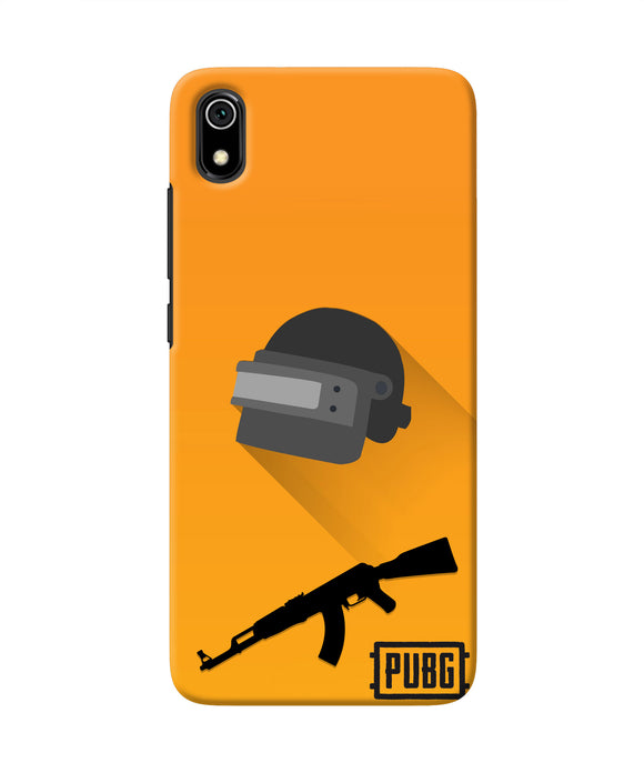 PUBG Helmet and Gun Redmi 7A Real 4D Back Cover