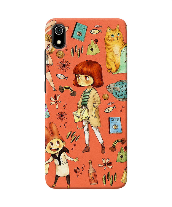Canvas little girl print Redmi 7A Back Cover