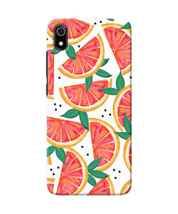 Abstract orange print Redmi 7A Back Cover