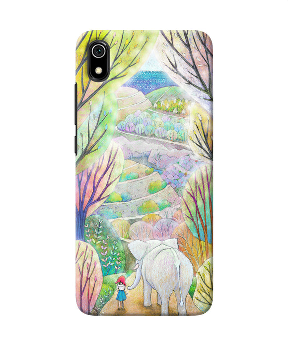 Natual elephant girl Redmi 7A Back Cover