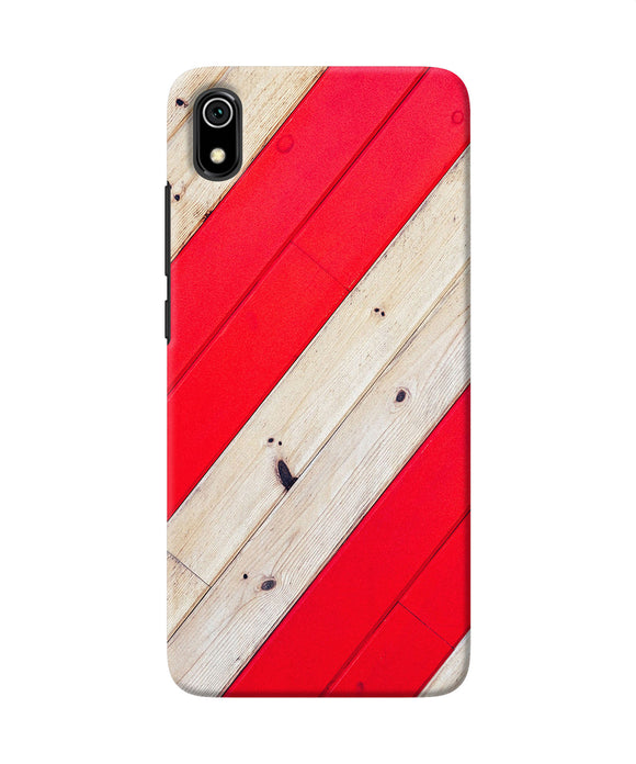 Abstract red brown wooden Redmi 7A Back Cover
