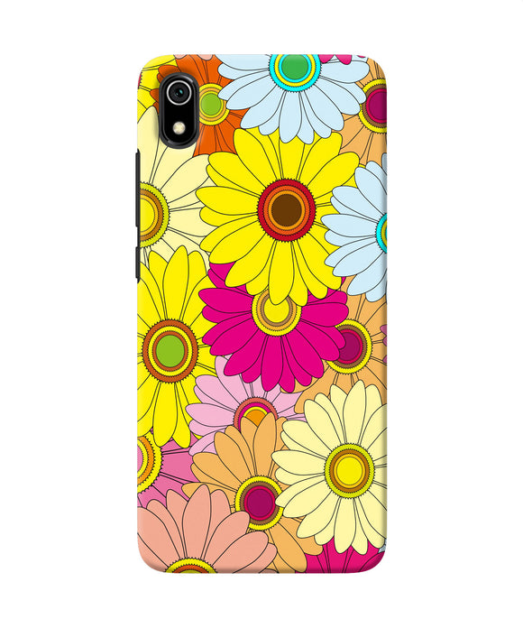Abstract colorful flowers Redmi 7A Back Cover