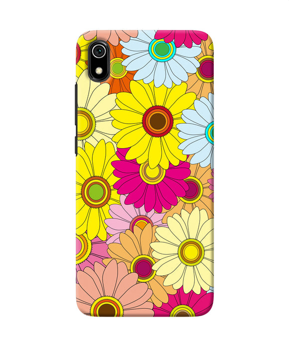 Abstract colorful flowers Redmi 7A Back Cover