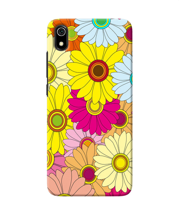 Abstract colorful flowers Redmi 7A Back Cover