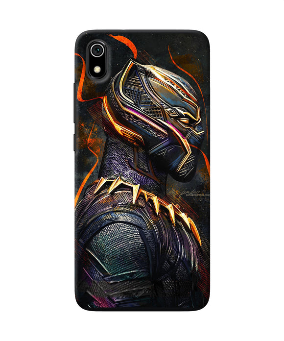 Black panther side face Redmi 7A Back Cover