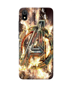 Avengers burning logo Redmi 7A Back Cover