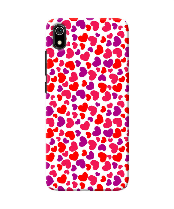 Red heart canvas print Redmi 7A Back Cover