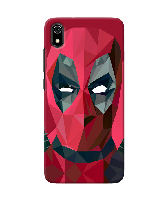 Abstract deadpool full mask Redmi 7A Back Cover