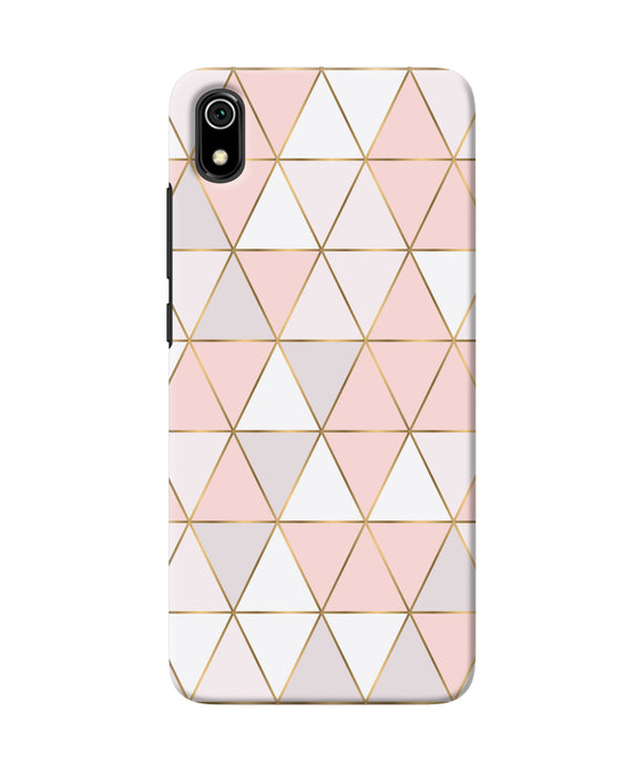 Abstract pink triangle pattern Redmi 7A Back Cover
