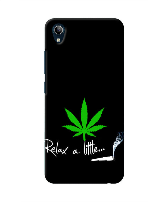 Weed Relax Quote Vivo Y91i/Y1s Real 4D Back Cover