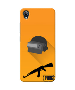 PUBG Helmet and Gun Vivo Y91i/Y1s Real 4D Back Cover