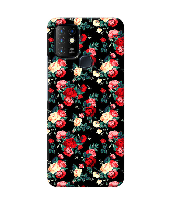 Rose Pattern Infinix Hot 10 Back Cover