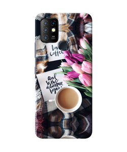 Love Coffee Quotes Infinix Hot 10 Back Cover