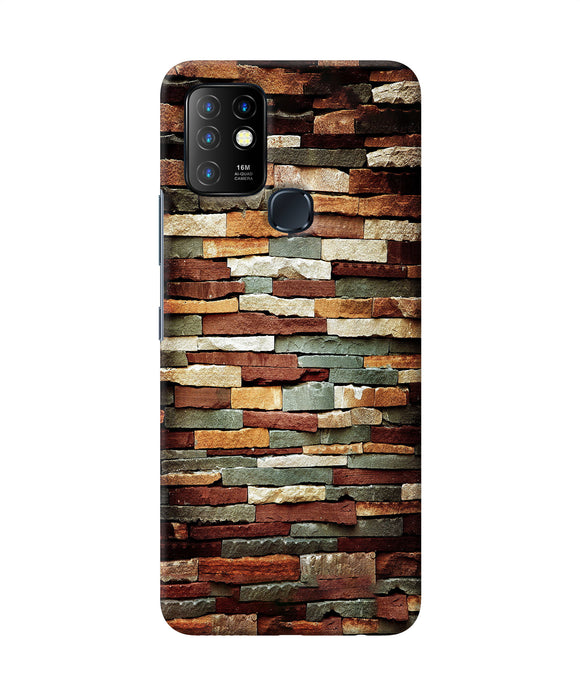 Bricks Pattern Infinix Hot 10 Back Cover