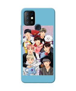 BTS with animals Infinix Hot 10 Back Cover