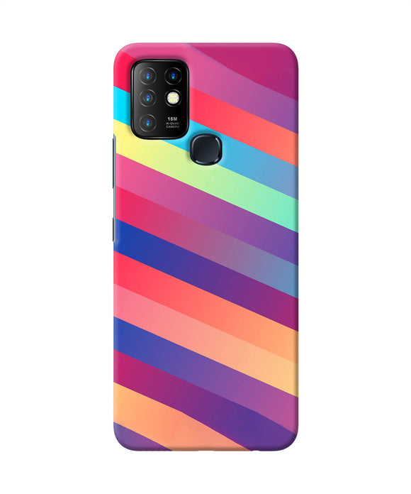 Stripes color Infinix Hot 10 Back Cover