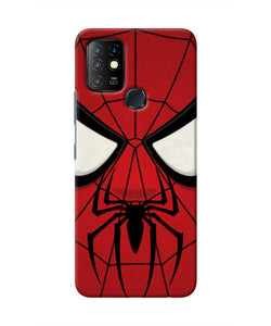 Spiderman Face Infinix Hot 10 Real 4D Back Cover