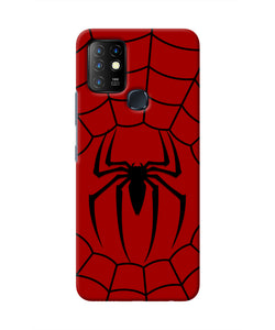 Spiderman Web Infinix Hot 10 Real 4D Back Cover