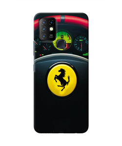 Ferrari Steeriing Wheel Infinix Hot 10 Real 4D Back Cover