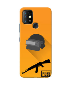 PUBG Helmet and Gun Infinix Hot 10 Real 4D Back Cover