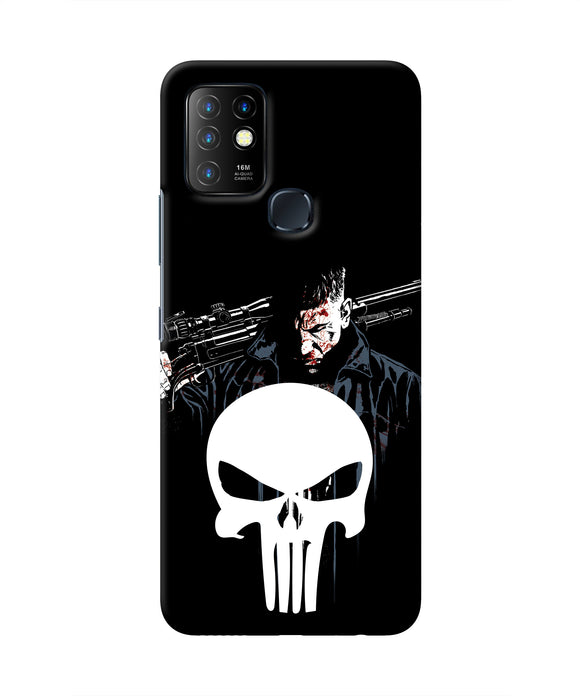 Punisher Character Infinix Hot 10 Real 4D Back Cover