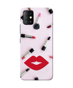 Lips Lipstick Shades Infinix Hot 10 Real 4D Back Cover