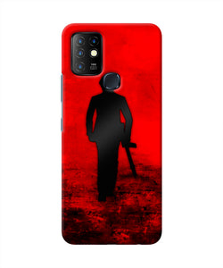 Rocky Bhai with Gun Infinix Hot 10 Real 4D Back Cover