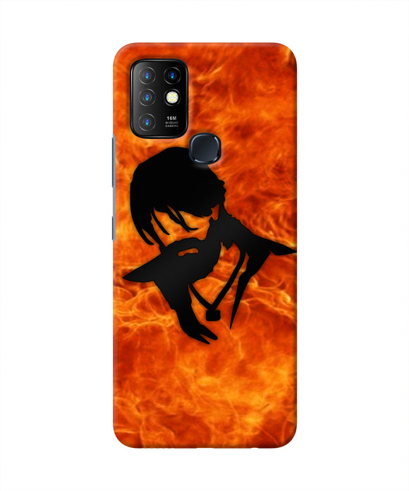 Rocky Bhai Face Infinix Hot 10 Real 4D Back Cover