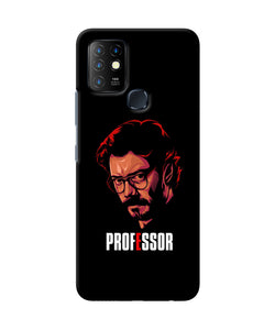 Money Heist Professor Sketch Infinix Hot 10 Back Cover