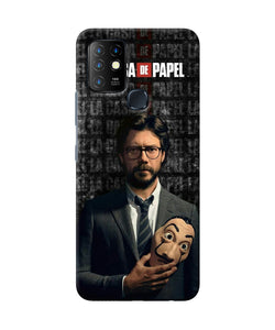 Money Heist Professor with Mask Infinix Hot 10 Back Cover