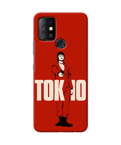 Money Heist Tokyo With Gun Infinix Hot 10 Back Cover