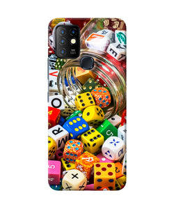 Colorful Dice Infinix Hot 10 Back Cover