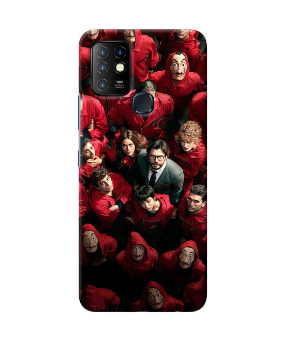 Money Heist Professor with Hostages Infinix Hot 10 Back Cover