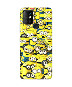 Minions mini crowd Infinix Hot 10 Back Cover