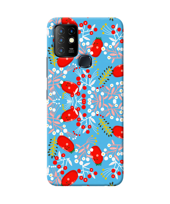 Small red animation pattern Infinix Hot 10 Back Cover