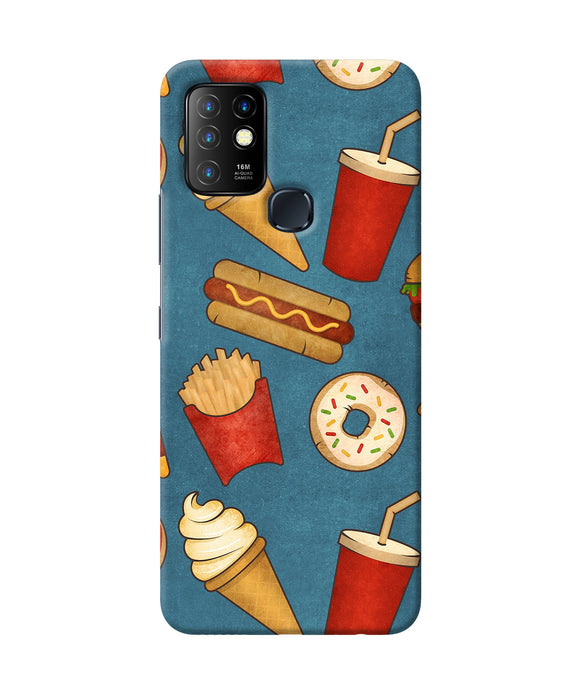 Abstract food print Infinix Hot 10 Back Cover