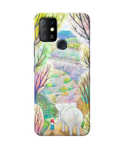 Natual elephant girl Infinix Hot 10 Back Cover