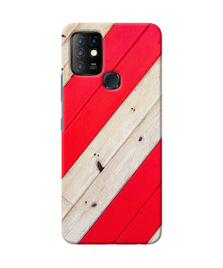 Abstract red brown wooden Infinix Hot 10 Back Cover