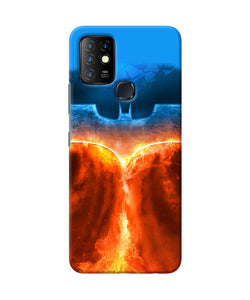 Burning batman logo Infinix Hot 10 Back Cover