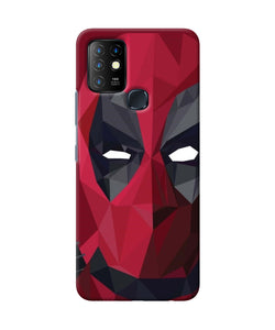 Abstract deadpool mask Infinix Hot 10 Back Cover