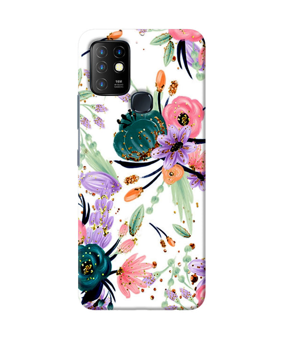 Abstract flowers print Infinix Hot 10 Back Cover