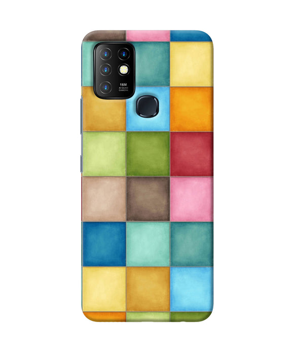 Abstract colorful squares Infinix Hot 10 Back Cover