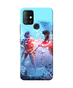 Pubg water fight Infinix Hot 10 Back Cover