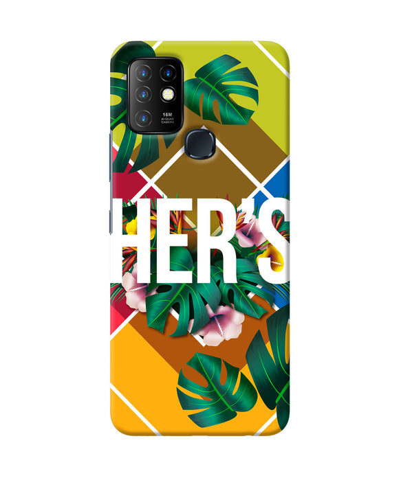 His her two Infinix Hot 10 Back Cover