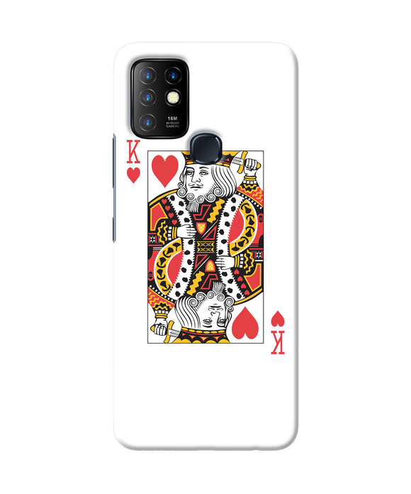 Heart king card Infinix Hot 10 Back Cover